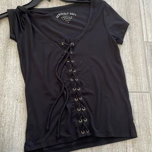 NEVER BEEN WORN lace up top